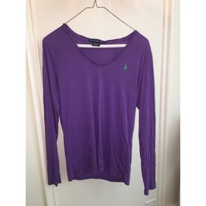 Ralph Lauren Sport V-Neck Long Sleeved T
